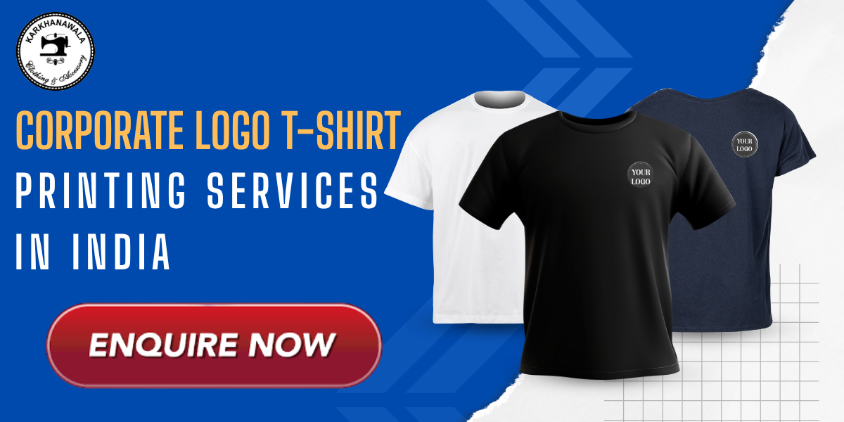 Corporate logo T shirt printing services in India